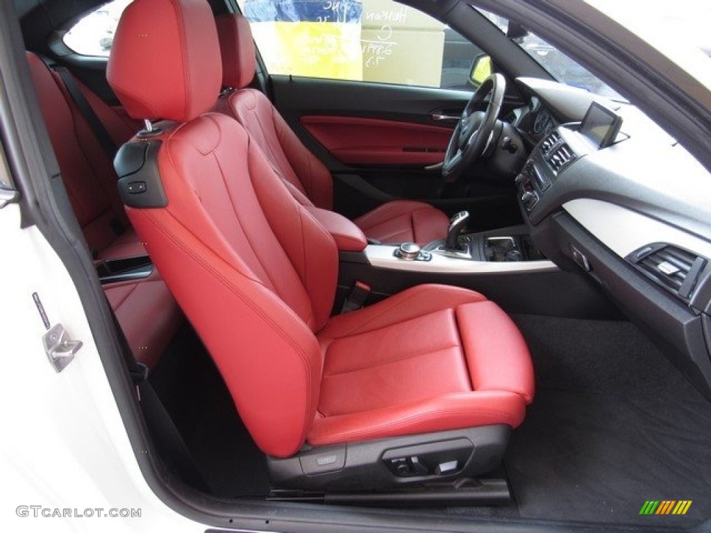 2014 M235i Coupe - Alpine White / Coral Red/Black photo #5