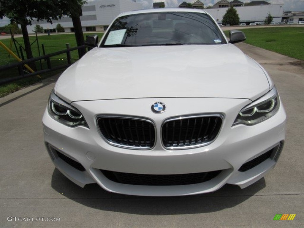 2014 M235i Coupe - Alpine White / Coral Red/Black photo #9