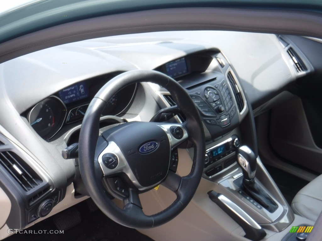 2012 Focus SEL 5-Door - Frosted Glass Metallic / Stone photo #12