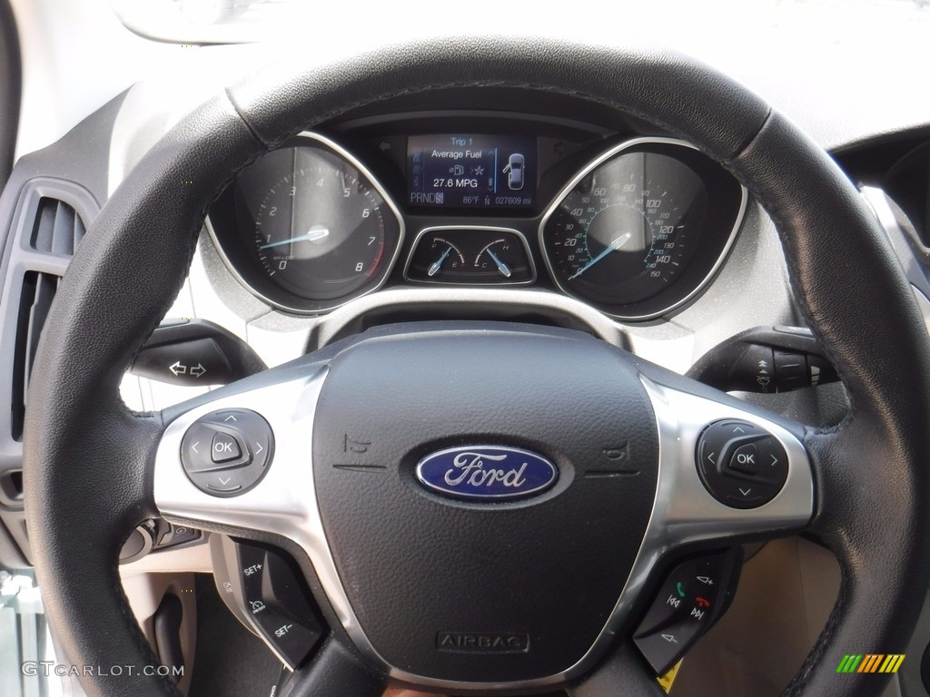 2012 Focus SEL 5-Door - Frosted Glass Metallic / Stone photo #20