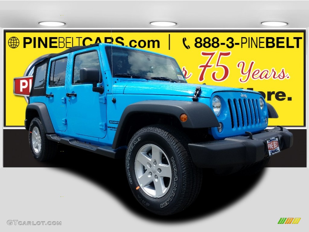 Chief Blue Jeep Wrangler Unlimited