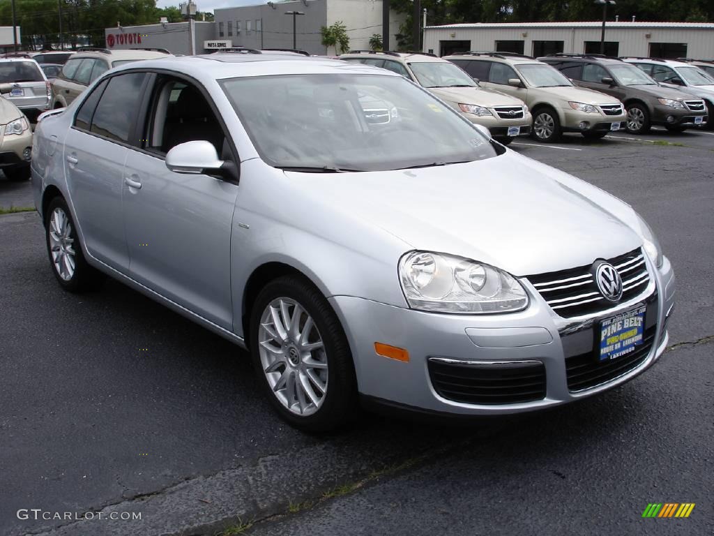2008 Jetta Wolfsburg Edition Sedan - Reflex Silver Metallic / Anthracite Black photo #2