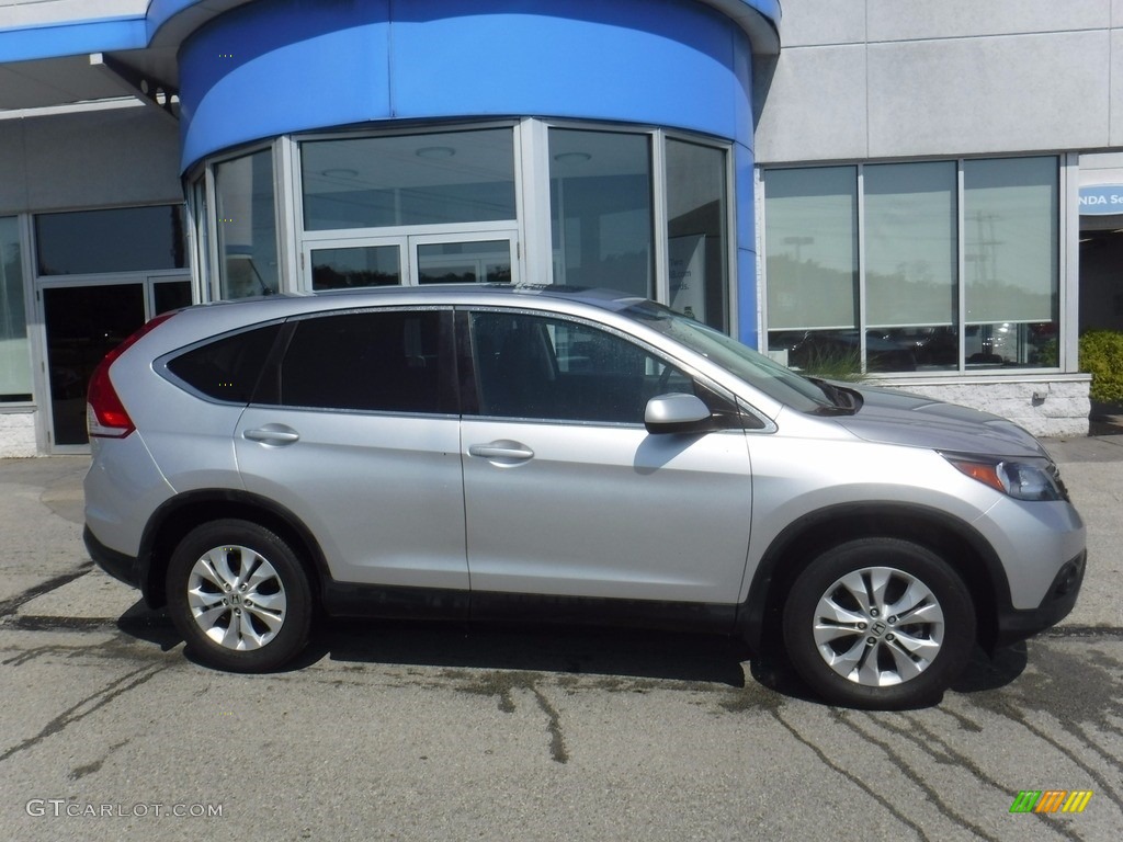 2014 CR-V EX AWD - Alabaster Silver Metallic / Black photo #2