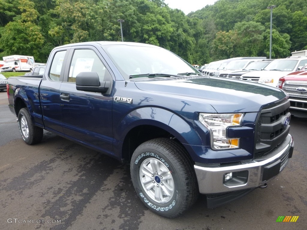 2017 F150 XL SuperCab 4x4 - Blue Jeans / Earth Gray photo #2