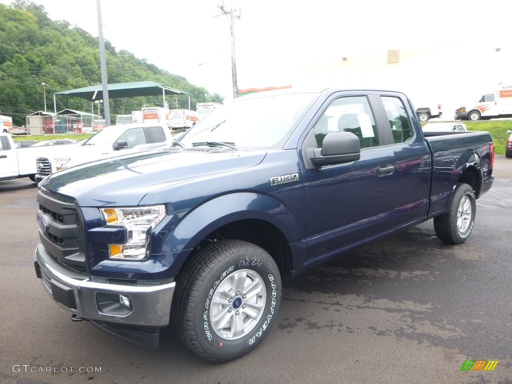 2017 F150 XL SuperCab 4x4 - Blue Jeans / Earth Gray photo #4