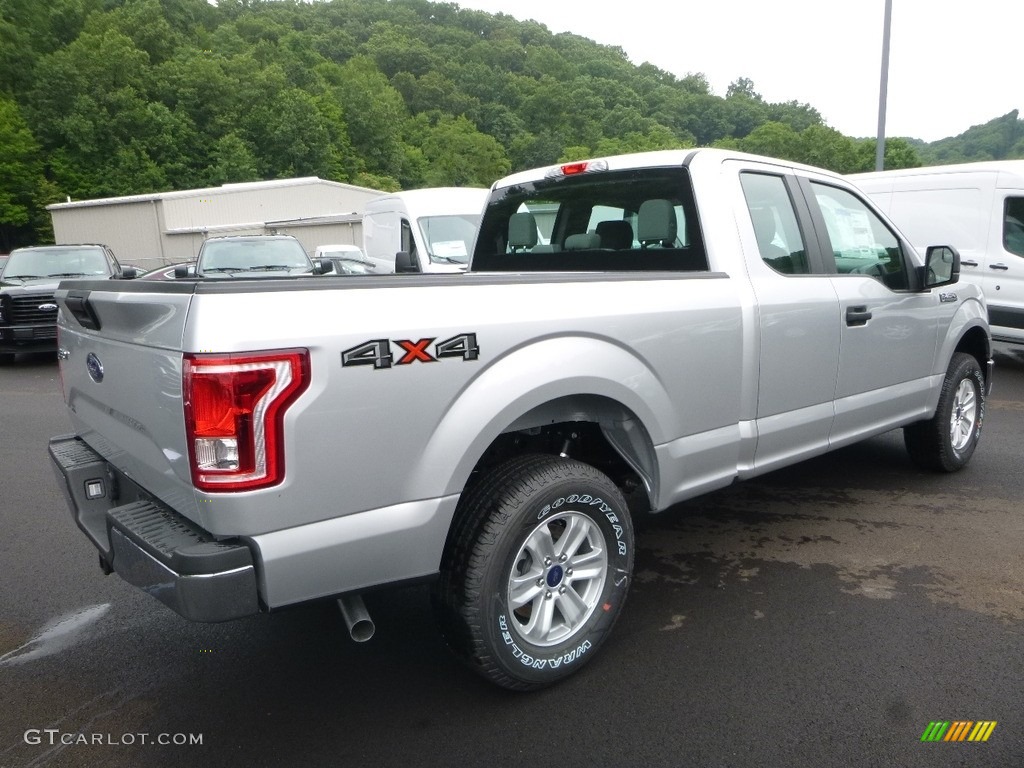 2017 F150 XL SuperCab 4x4 - Ingot Silver / Earth Gray photo #2