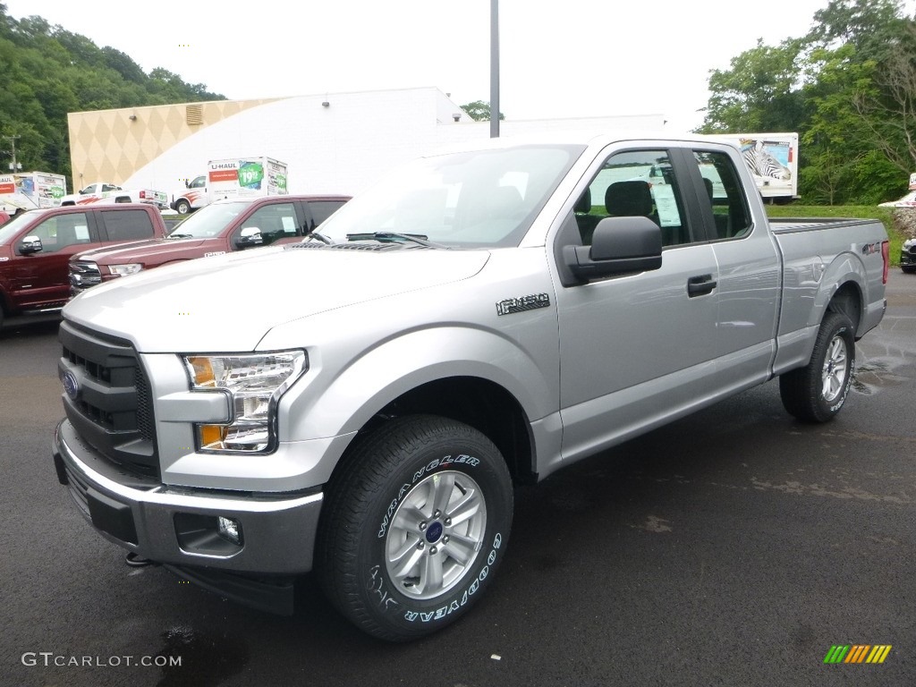 2017 F150 XL SuperCab 4x4 - Ingot Silver / Earth Gray photo #5