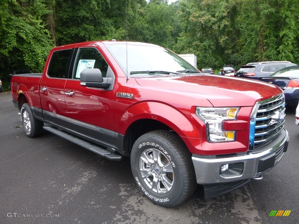 2017 F150 XLT SuperCrew 4x4 - Ruby Red / Earth Gray photo #2