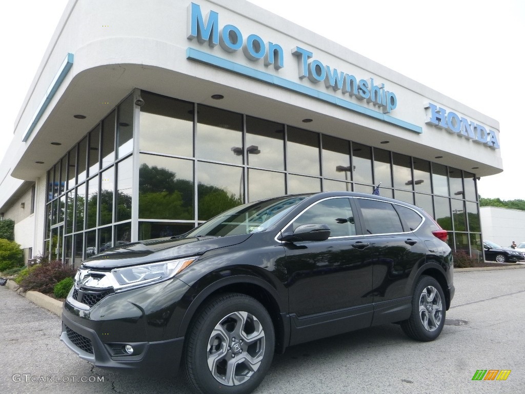 2017 CR-V EX-L AWD - Crystal Black Pearl / Black photo #1