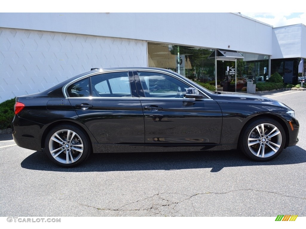 2017 3 Series 330i xDrive Sedan - Black Sapphire Metallic / Black photo #2