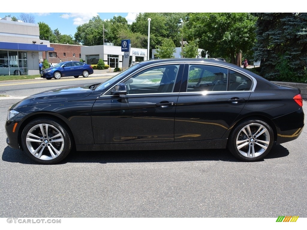 2017 3 Series 330i xDrive Sedan - Black Sapphire Metallic / Black photo #5