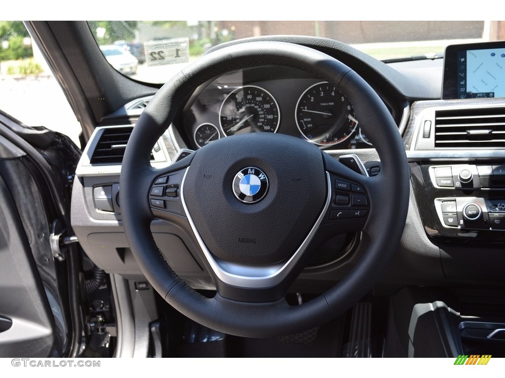 2017 3 Series 330i xDrive Sedan - Black Sapphire Metallic / Black photo #18