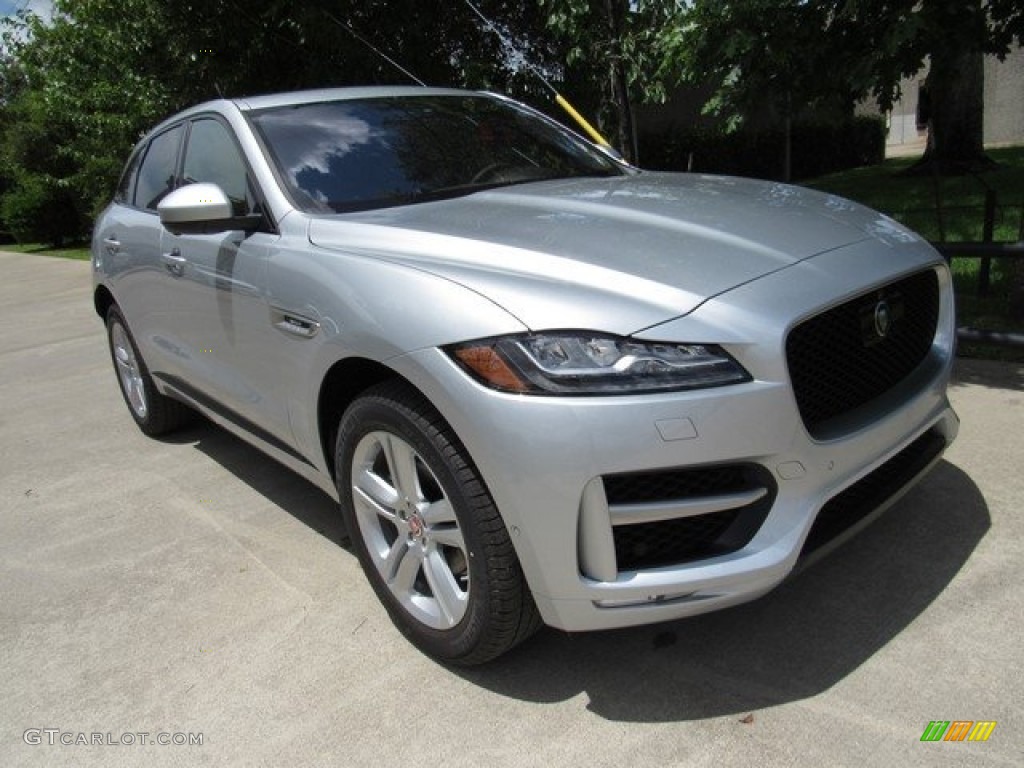Indus Silver Metallic 2018 Jaguar F-PACE 25t AWD R-Sport Exterior Photo #121509326