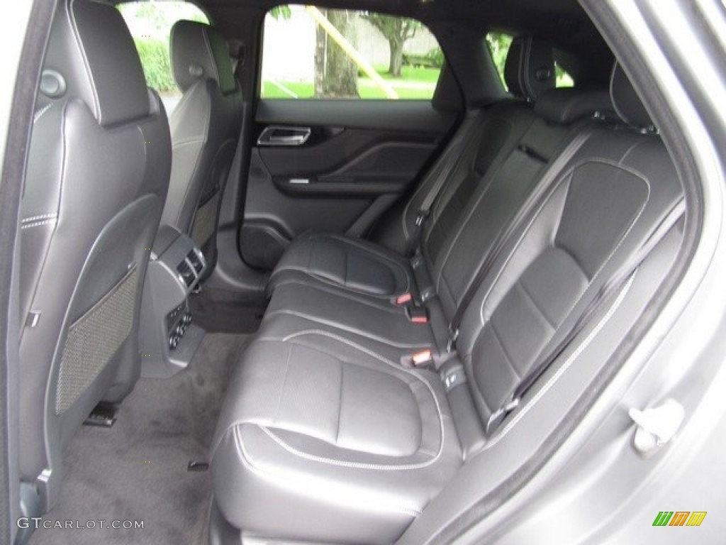 Ebony Interior 2018 Jaguar F-PACE 25t AWD R-Sport Photo #121509383