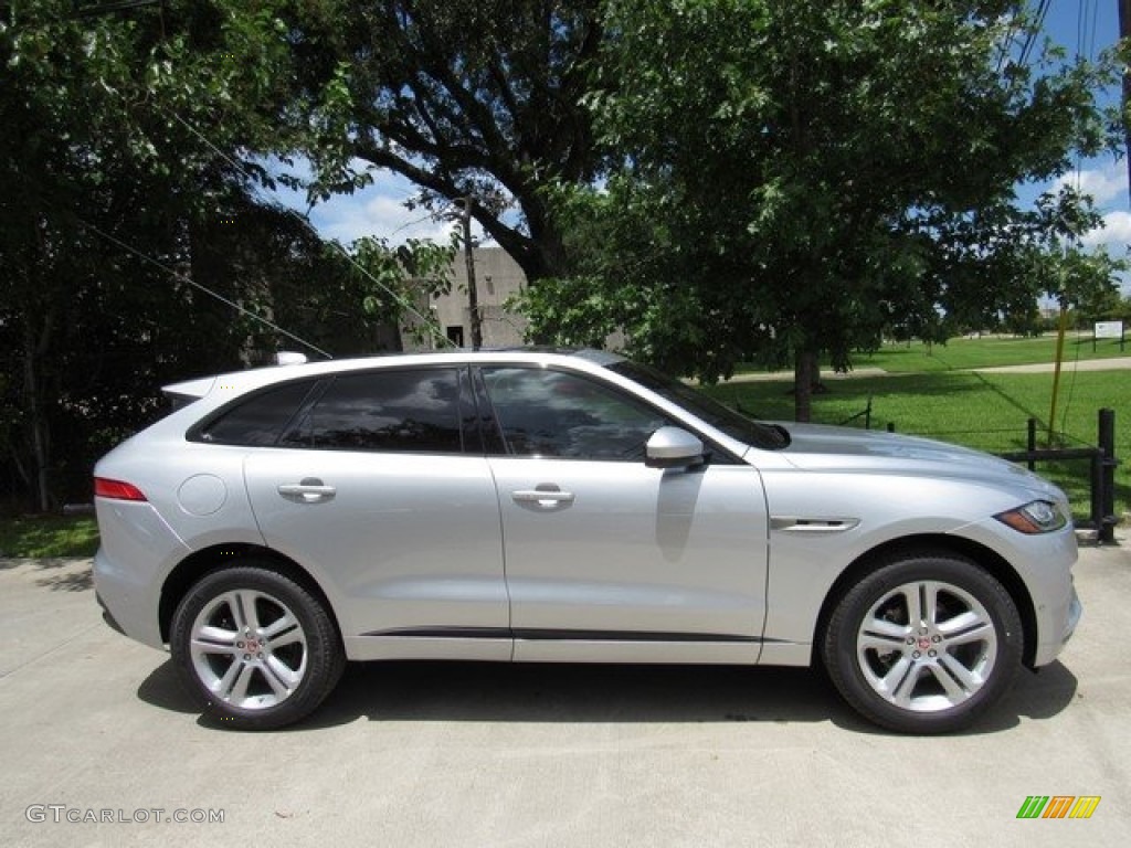Indus Silver Metallic 2018 Jaguar F-PACE 25t AWD R-Sport Exterior Photo #121509402