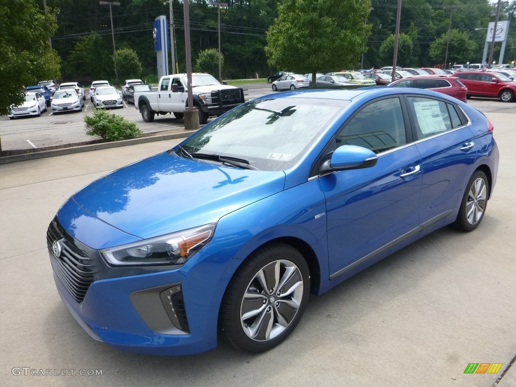 Electric Blue Metallic 2017 Hyundai Ioniq Hybrid Limited Exterior Photo #121510307