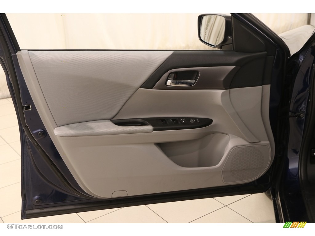 2014 Accord LX Sedan - Obsidian Blue Pearl / Gray photo #4