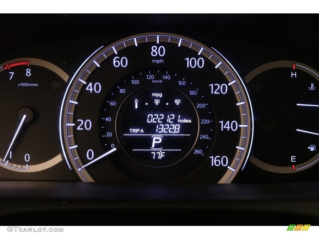 2014 Accord LX Sedan - Obsidian Blue Pearl / Gray photo #9