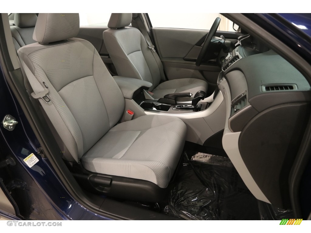 2014 Accord LX Sedan - Obsidian Blue Pearl / Gray photo #14