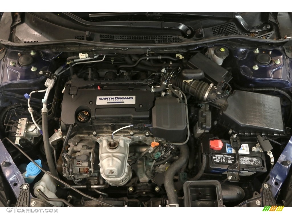 2014 Accord LX Sedan - Obsidian Blue Pearl / Gray photo #18