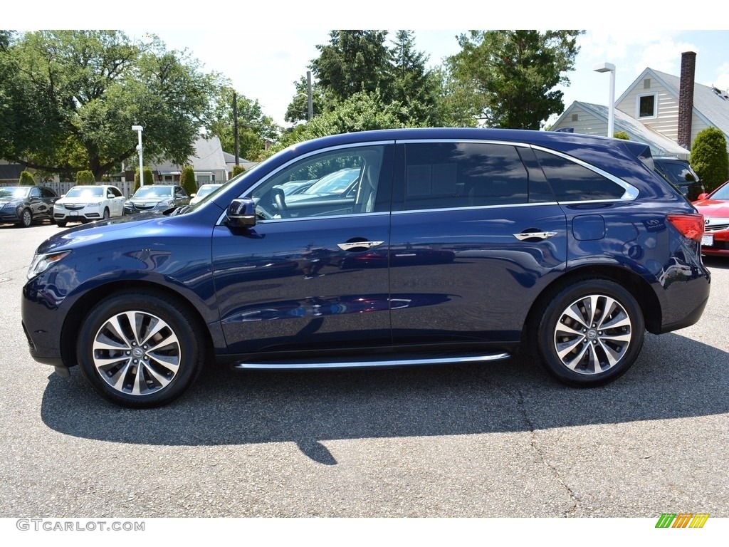 2016 MDX SH-AWD Technology - Fathom Blue Pearl / Graystone photo #6
