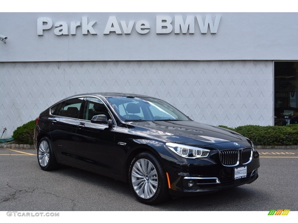 2017 5 Series 550i xDrive Gran Turismo - Black Sapphire Metallic / Black photo #1