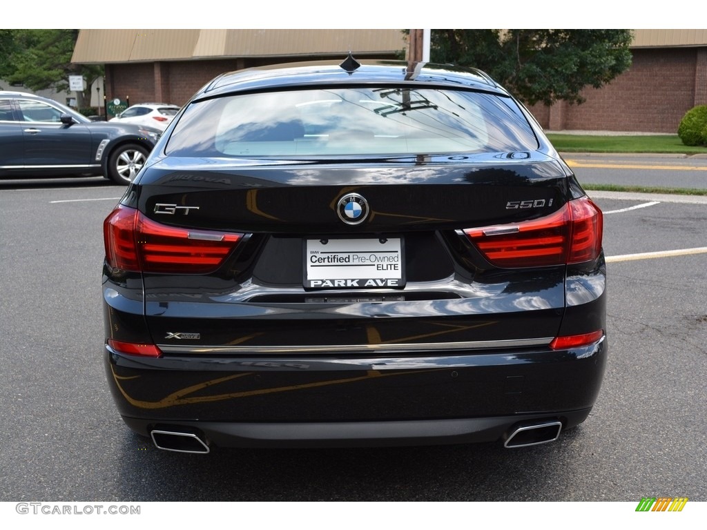 2017 5 Series 550i xDrive Gran Turismo - Black Sapphire Metallic / Black photo #4