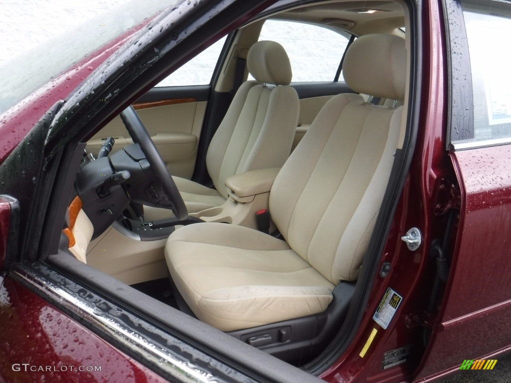 2010 Sonata GLS - Dark Cherry Red / Camel photo #16