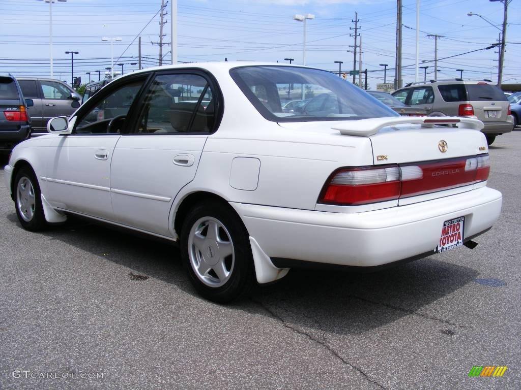 1997 Corolla DX - Super White / Gray photo #5