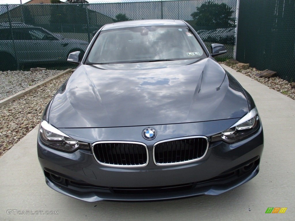 2017 3 Series 320i xDrive Sedan - Mineral Grey Metallic / Black photo #7