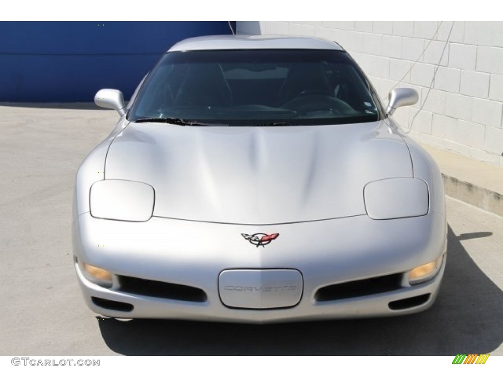 2004 Corvette Coupe - Machine Silver Metallic / Black photo #6