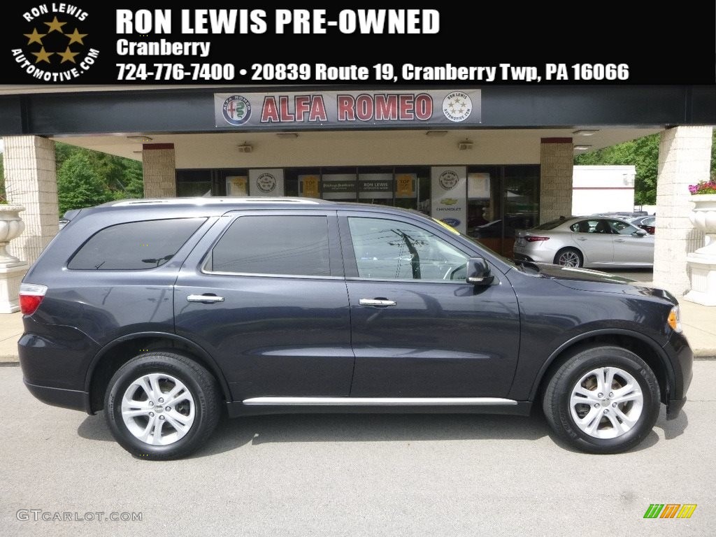 2013 Durango Crew AWD - True Blue Pearl / Dark Graystone/Medium Graystone photo #1