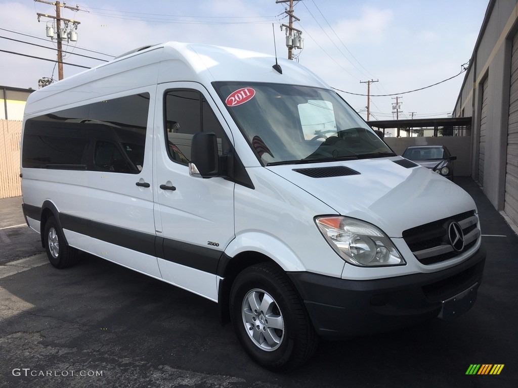 2011 Sprinter 2500 High Roof Passenger Van - Arctic White / Black photo #1