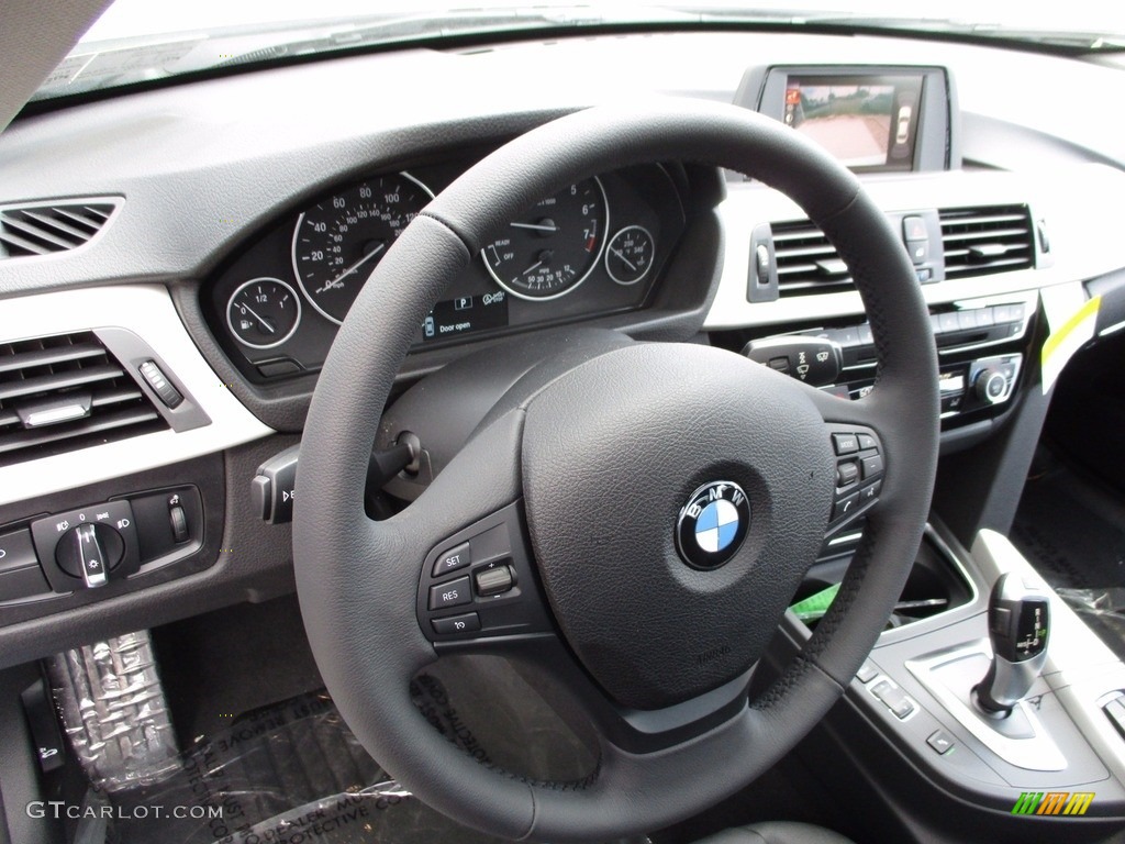 2017 3 Series 320i xDrive Sedan - Glacier Silver Metallic / Black photo #12