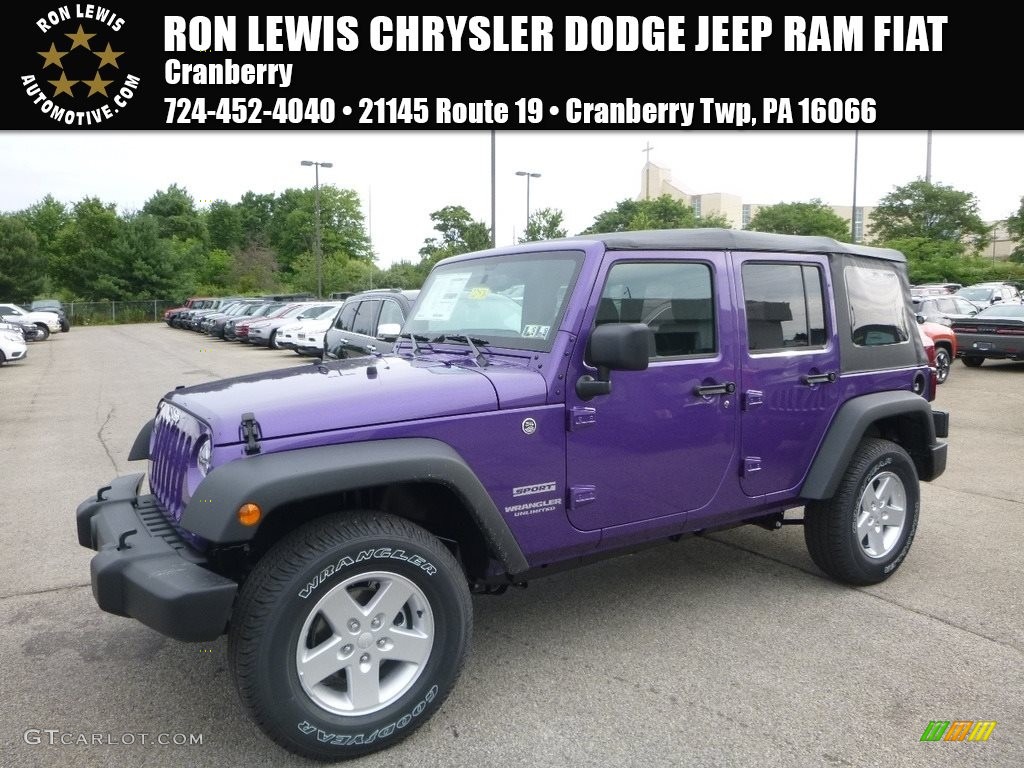 Extreme Purple Jeep Wrangler Unlimited