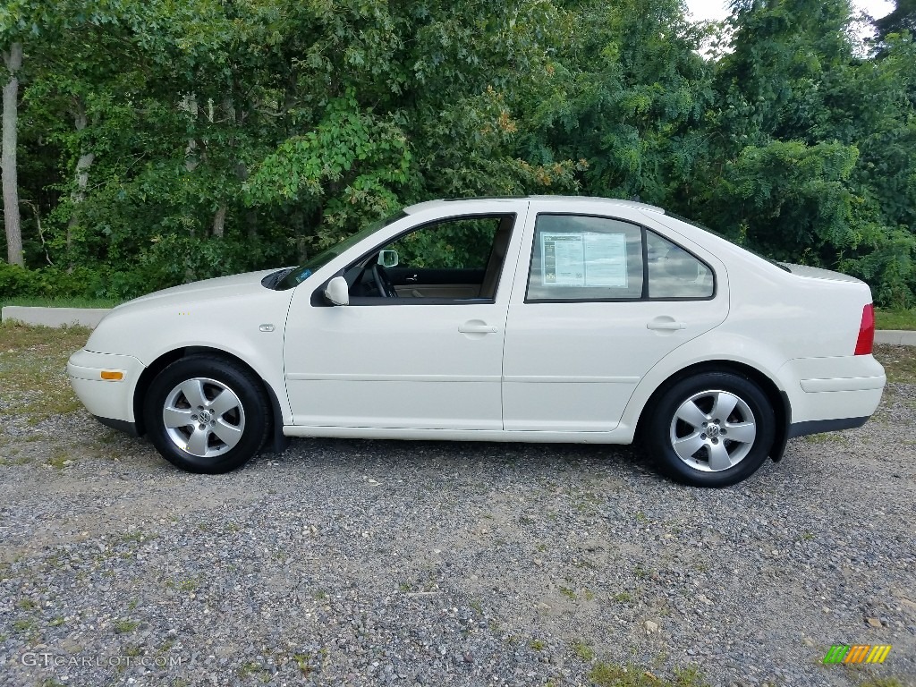 2003 Jetta GLS Sedan - Campanella White / Beige photo #2