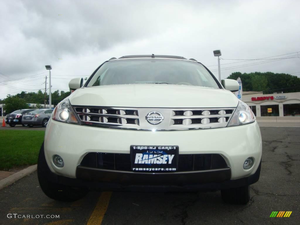 2005 Murano SL AWD - Glacier Pearl White / Cafe Latte photo #1