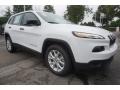 2017 Bright White Jeep Cherokee Sport  photo #4