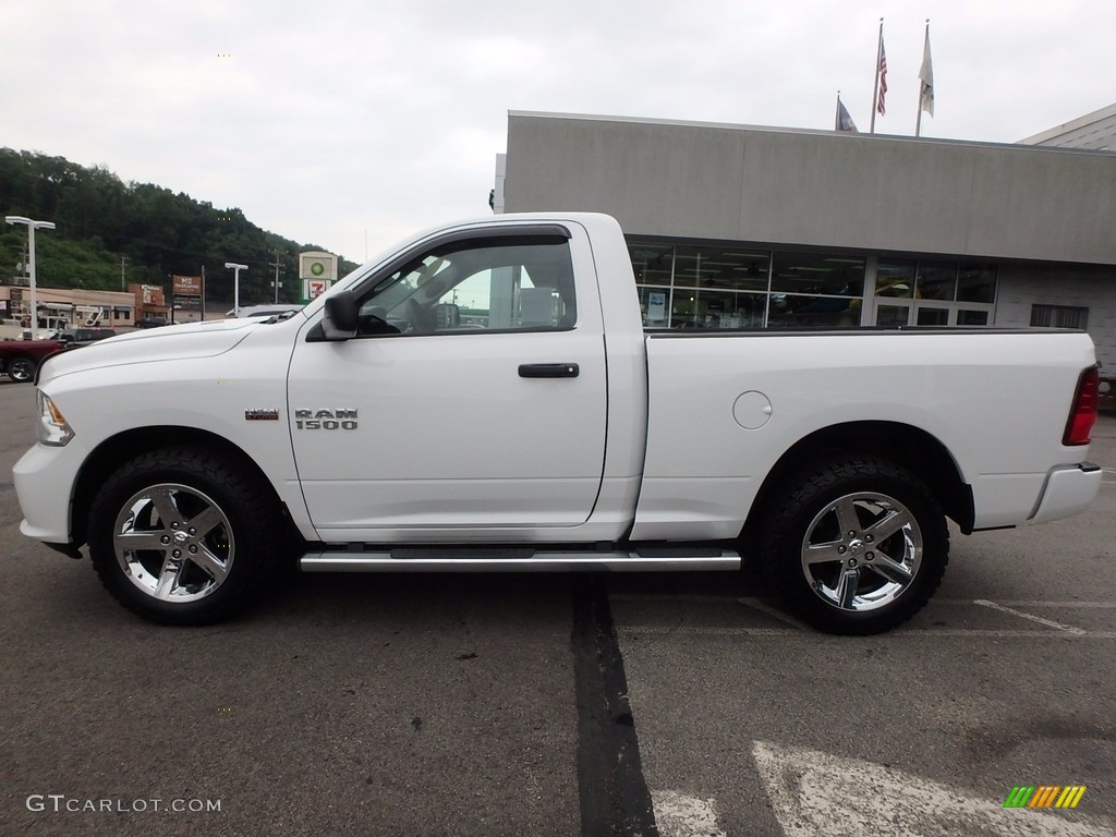 2014 1500 Express Regular Cab 4x4 - Bright White / Black/Diesel Gray photo #2