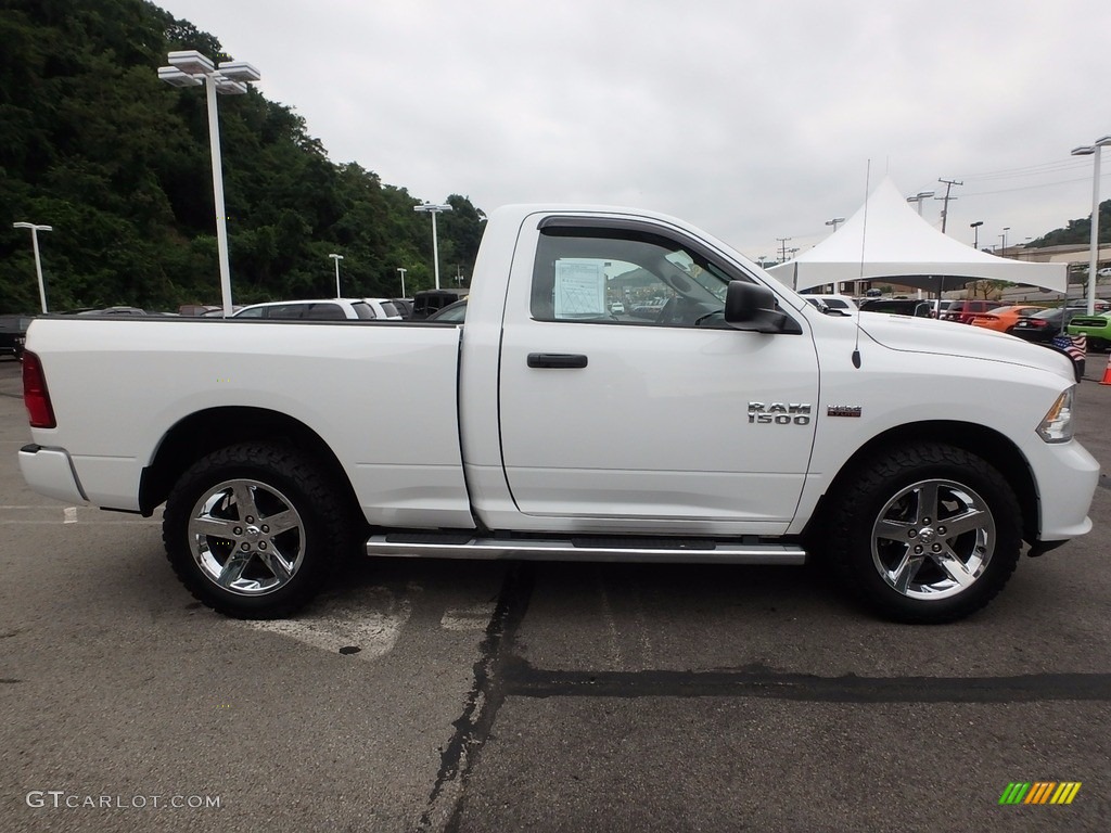 2014 1500 Express Regular Cab 4x4 - Bright White / Black/Diesel Gray photo #7