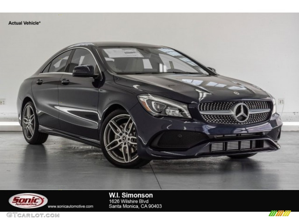 2018 CLA 250 Coupe - Lunar Blue Metallic / Sahara Beige photo #1