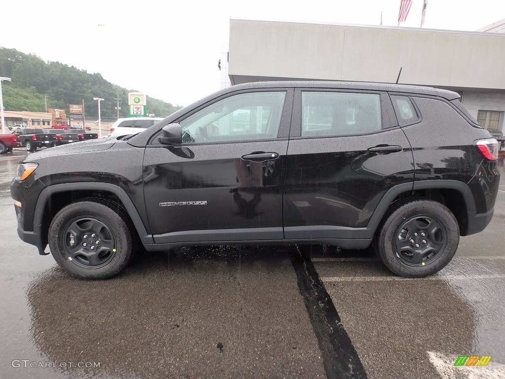 Black 2017 Jeep Compass Sport Exterior Photo #121534543