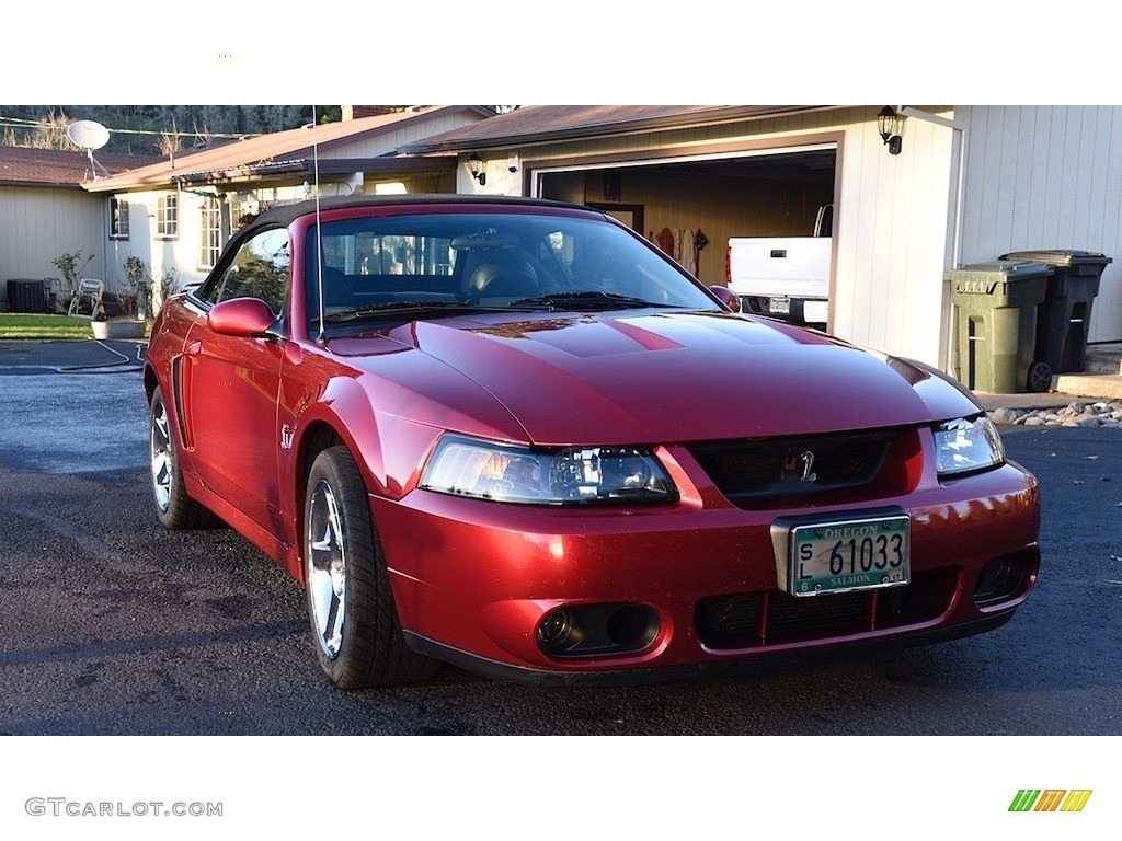 2003 Mustang Cobra Convertible - Redfire Metallic / Dark Charcoal/Medium Graphite photo #1
