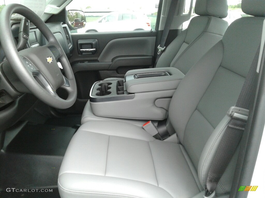 Dark Ash/Jet Black Interior 2017 Chevrolet Silverado 1500 WT Crew Cab 4x4 Photo #121535513
