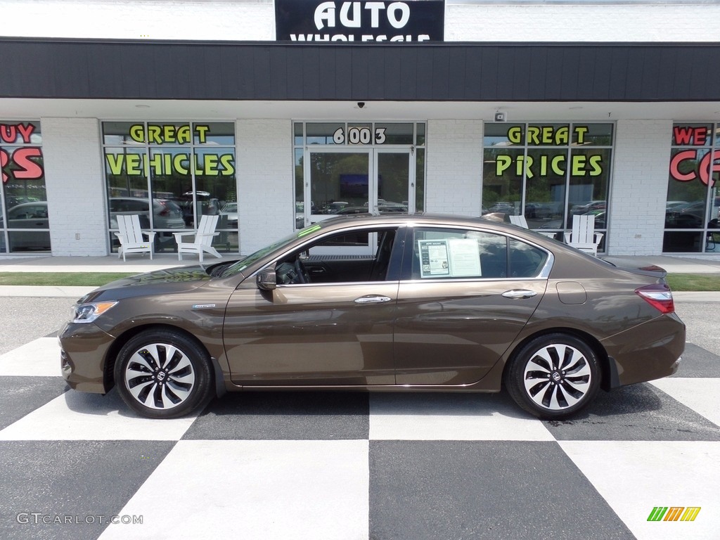 2017 Accord Hybrid EX-L Sedan - Mandarin Gold Metallic / Black photo #1
