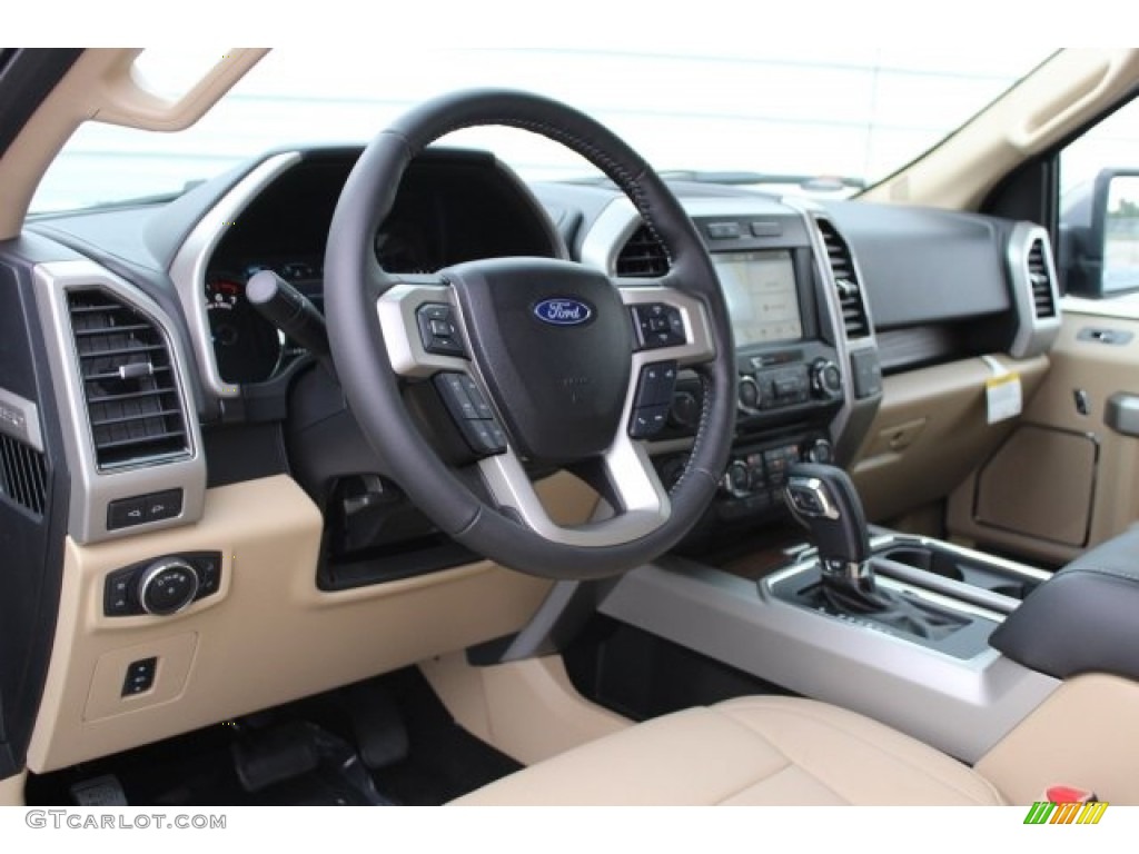 2017 F150 Lariat SuperCrew 4X4 - White Gold / Light Camel photo #11