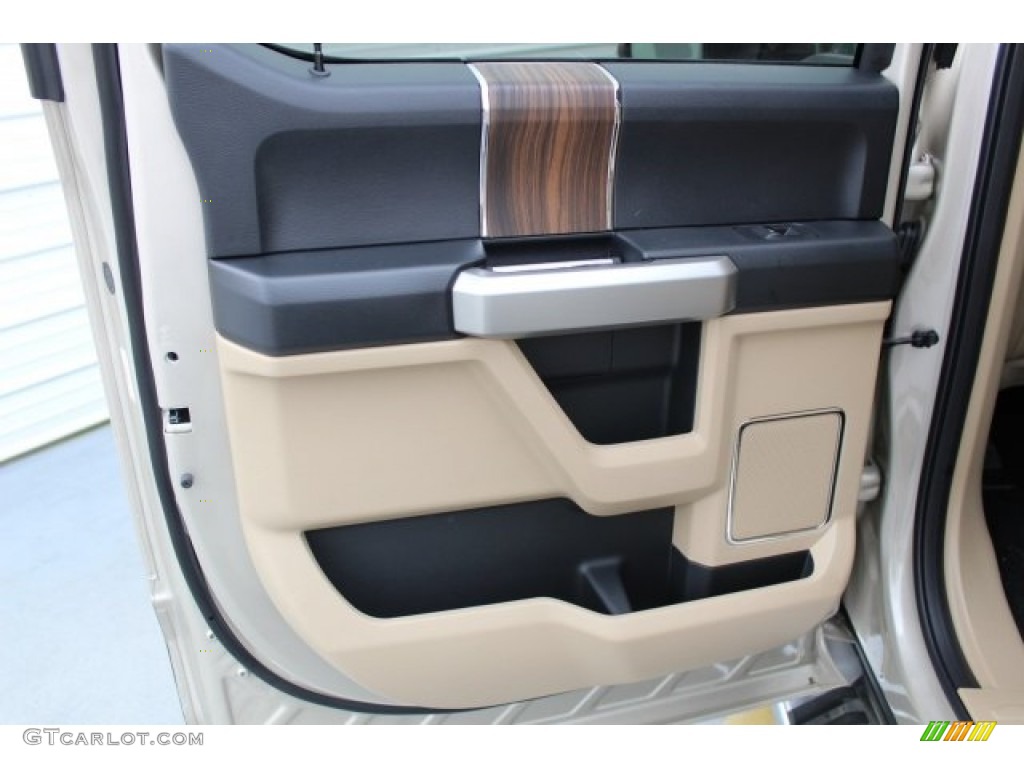2017 F150 Lariat SuperCrew 4X4 - White Gold / Light Camel photo #26