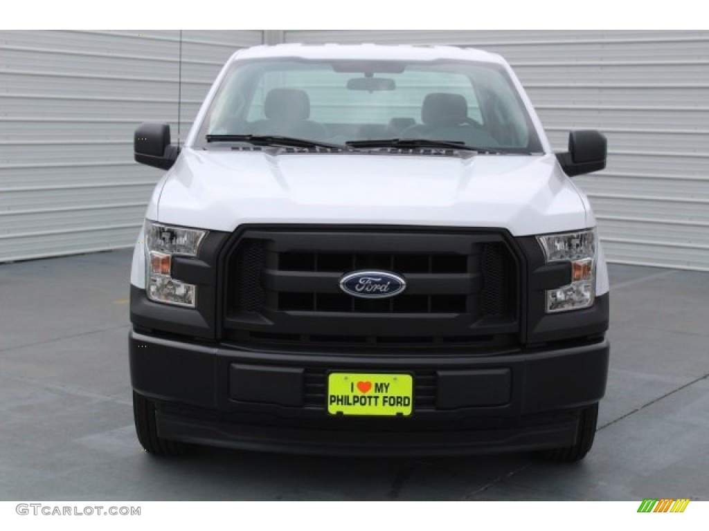 2017 F150 XL Regular Cab - Oxford White / Earth Gray photo #2