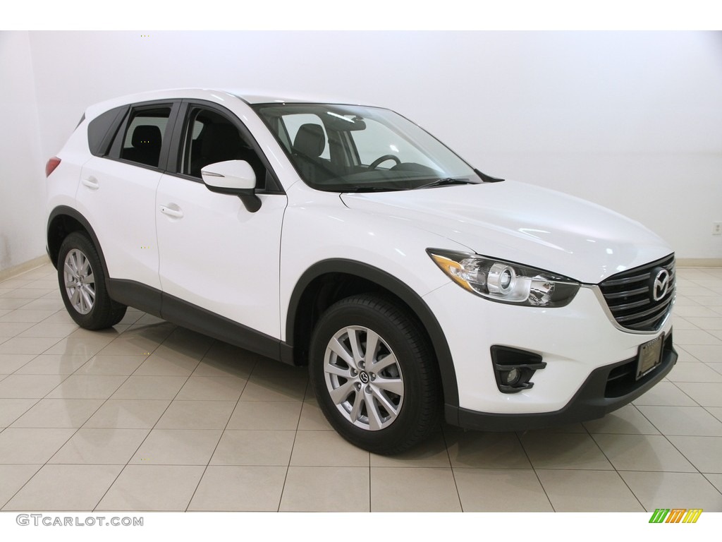 2016 CX-5 Touring AWD - Crystal White Pearl Mica / Black photo #1