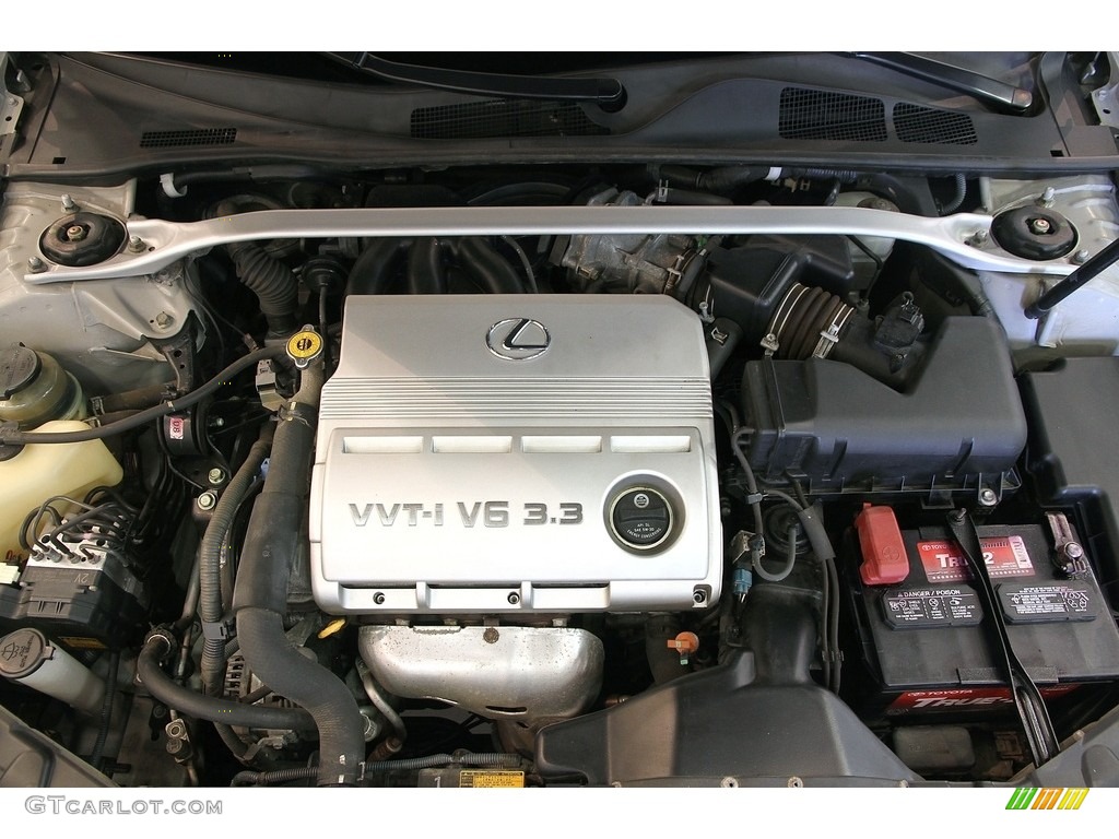 2004 ES 330 - Millennium Silver Metallic / Black photo #28